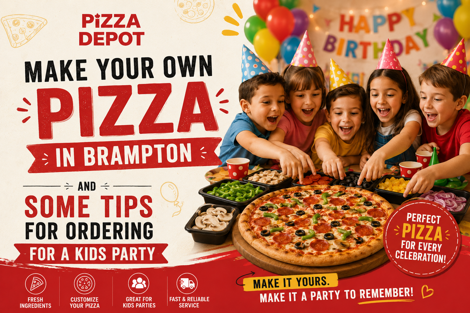Make Your Own Pizza in Brampton