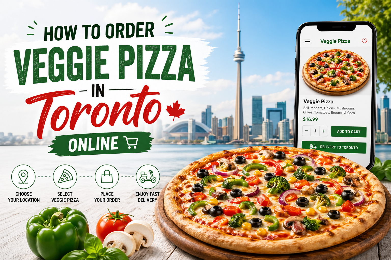 Veggie Pizza Toronto Online
