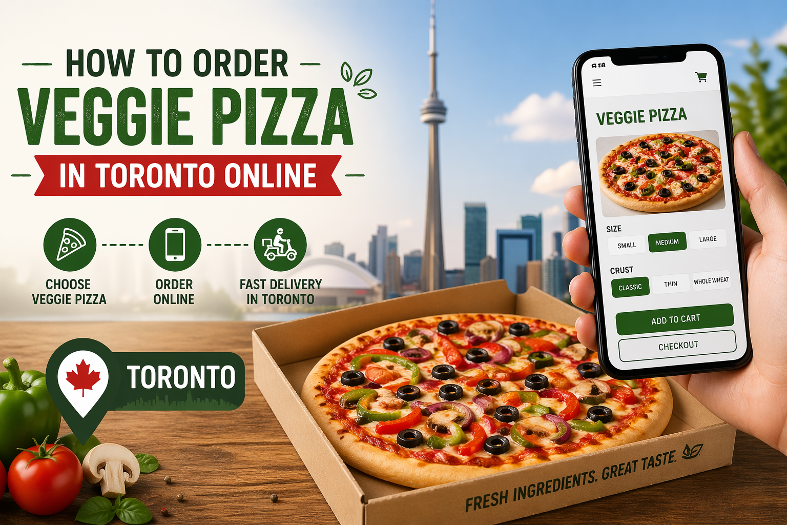 Order Veggie Pizza Toronto Online